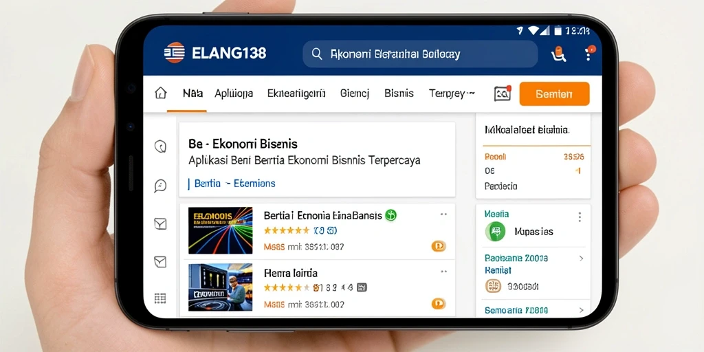 Tampilan antarmuka aplikasi ELANG138 yang informatif dan user-friendly.