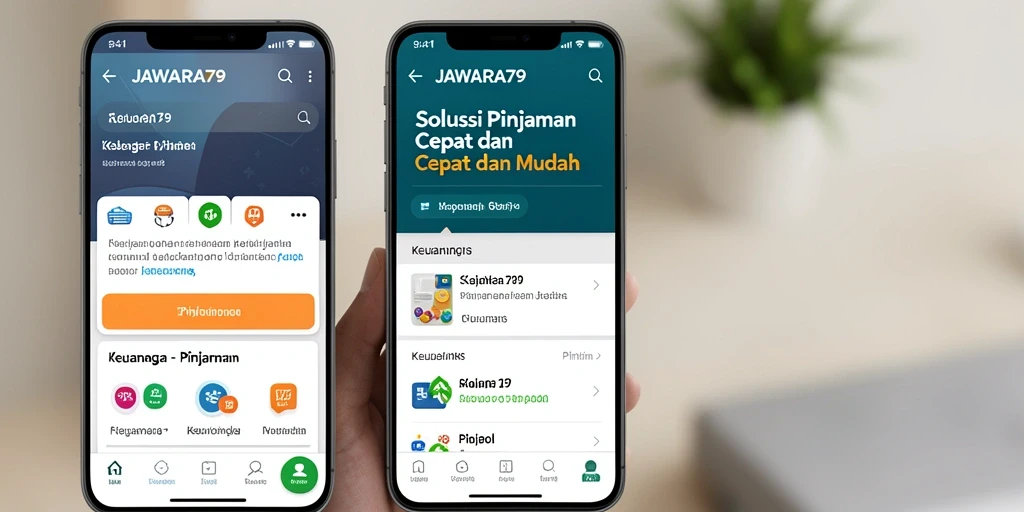 Antarmuka JAWARA79 yang sederhana dan intuitif untuk pengajuan pinjaman.