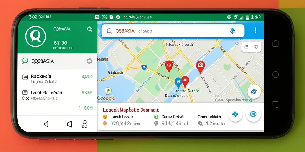 Antarmuka intuitif QQ88ASIA untuk pelacakan lokasi.