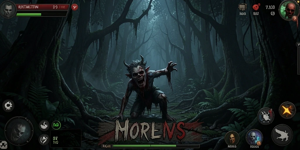 Tampilan antarmuka menarik dari game horor RKGG.