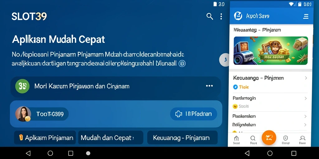 Tampilan antarmuka aplikasi SLOT39 yang intuitif dan ramah pengguna.